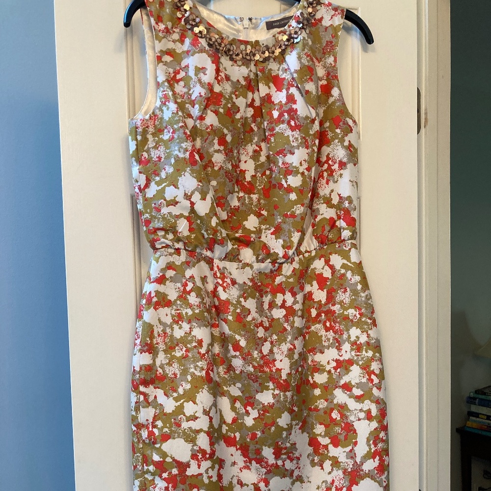 Gorgeous Boden Watercolor Silk Blend Sleeveless Dress